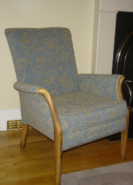 Reupholstered Parker Knoll chair